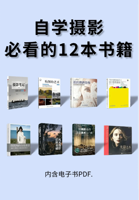 自学摄影必看的12本书籍!（谁有《拍出绝世佳作》《拍出绝世美姿》这两本书的pdf格式的电子书!求连...）